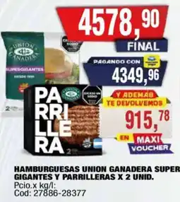 Maxiconsumo Union ganadera parrillera oferta