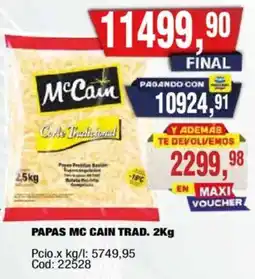 Maxiconsumo McCain papas tradicional oferta