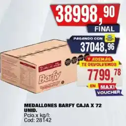 Maxiconsumo Barfy medallones oferta