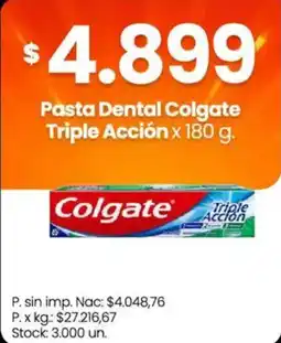 Changomas Colgate pasta dental triple acción oferta