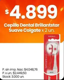 Changomas Colgate cepillo dental brillantstar suave oferta