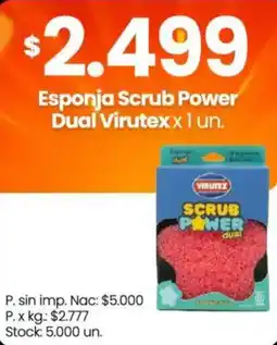 Changomas Virutex esponja scrub power dual oferta