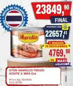 Maxiconsumo Marolio atún trozo aceite oferta