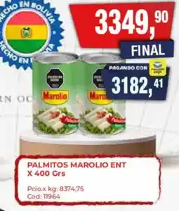 Maxiconsumo Marolio palmitos ent oferta