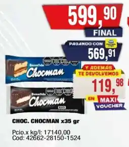 Maxiconsumo Bonafide chocman oferta