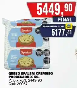 Maxiconsumo Spalen queso spalem cremoso procesado oferta