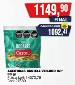 Maxiconsumo Castell aceitunas ver.rod d/p oferta
