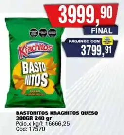 Maxiconsumo Krachitos bastonitos queso oferta
