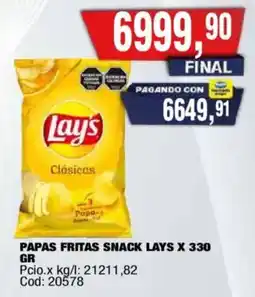 Maxiconsumo Lays papas fritas snack clásicas oferta