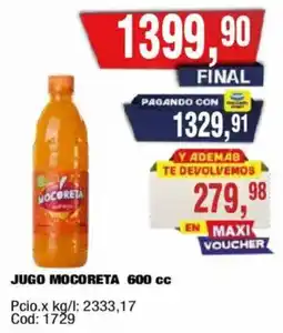 Maxiconsumo Mocoreta jugo oferta