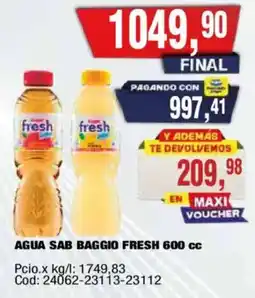 Maxiconsumo Agua sab baggio fresh oferta