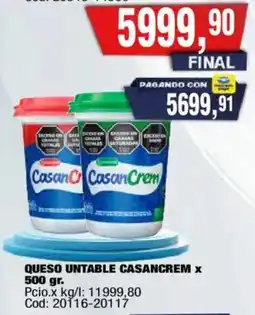 Maxiconsumo Casancrem queso untable oferta