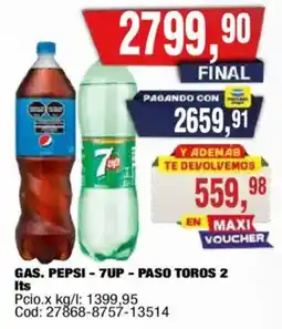 Maxiconsumo Pepsi 7up oferta