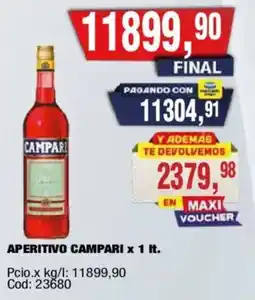 Maxiconsumo Campari aperitivo oferta