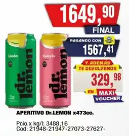 Maxiconsumo Dr. lemon aperitivo oferta