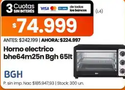Changomas Bgh horno electrico oferta