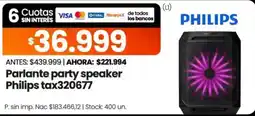 Changomas Philips parlante party speaker oferta