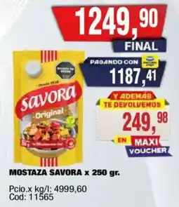 Maxiconsumo Savora mostaza original oferta