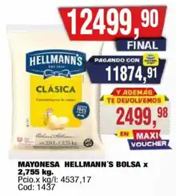 Maxiconsumo Hellmann's mayonesa clásica oferta