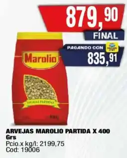 Maxiconsumo Marolio arvejas partida oferta