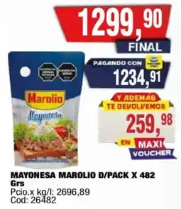 Maxiconsumo Marolio mayonesa oferta