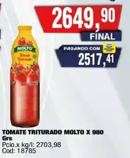 Maxiconsumo Molto tomate triturado oferta