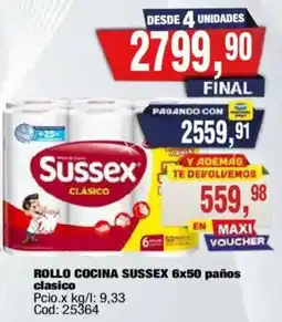 Maxiconsumo Sussex rollo cocina clasico oferta