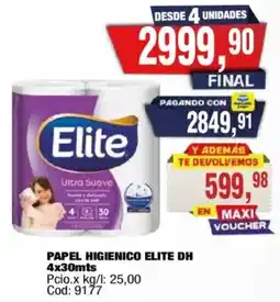 Maxiconsumo Elite papel higienico oferta