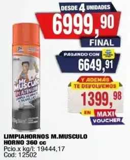 Maxiconsumo Mr Musculo limpiahornos oferta