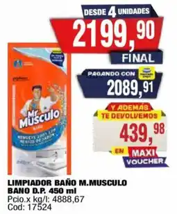 Maxiconsumo Mr Musculo limpiador baño oferta