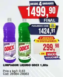 Maxiconsumo Odex limpiador liquido oferta