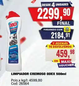 Maxiconsumo Odex limpiador cremoso oferta