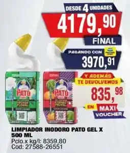 Maxiconsumo Pato limpiador inodoro gel x oferta