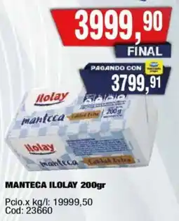 Maxiconsumo Ilolay manteca oferta