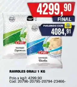 Maxiconsumo Orali ravioles oferta