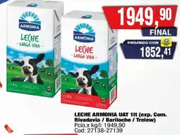 Maxiconsumo Armonia leche larga vida oferta