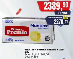 Maxiconsumo Primer premio manteca oferta