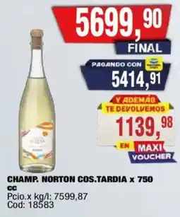 Maxiconsumo Champ. Norton cos.tardia oferta