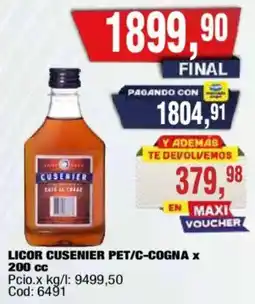 Maxiconsumo Cusenier licor pet/c-cogna oferta