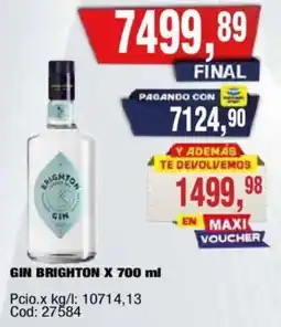 Maxiconsumo Brighton gin oferta