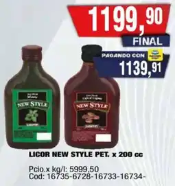 Maxiconsumo New style licor oferta
