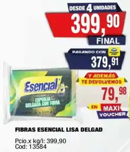 Maxiconsumo Esencial fibras esencial lisa delgada oferta