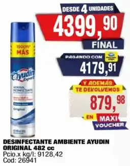 Maxiconsumo Ayudin desinfectante ambiente original oferta