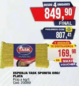 Maxiconsumo Task esponja spunita oro/plata oferta
