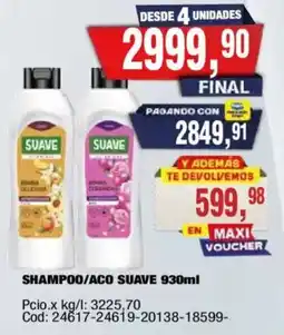 Maxiconsumo Suave shampoo/aco 930ml oferta