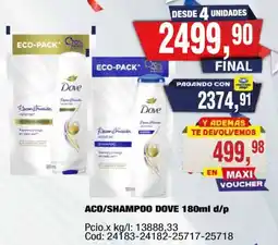 Maxiconsumo Dove aco/shampoo oferta