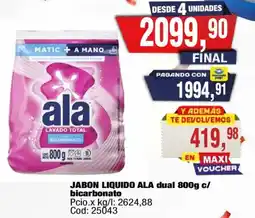 Maxiconsumo Ala jabon liquido ala dual oferta