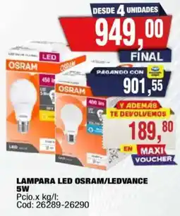 Maxiconsumo Osram lampara led oferta