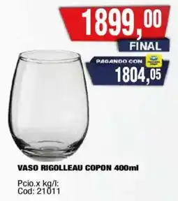 Maxiconsumo Rigolлеau vaso copon oferta