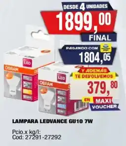 Maxiconsumo Osram lampara ledvance gu10 7w oferta